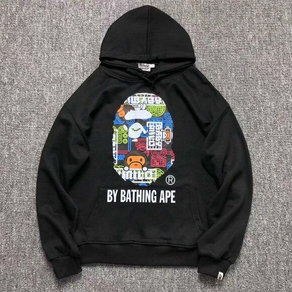 Bape Other - Men's Bape Printed Black Hoodie Size: M